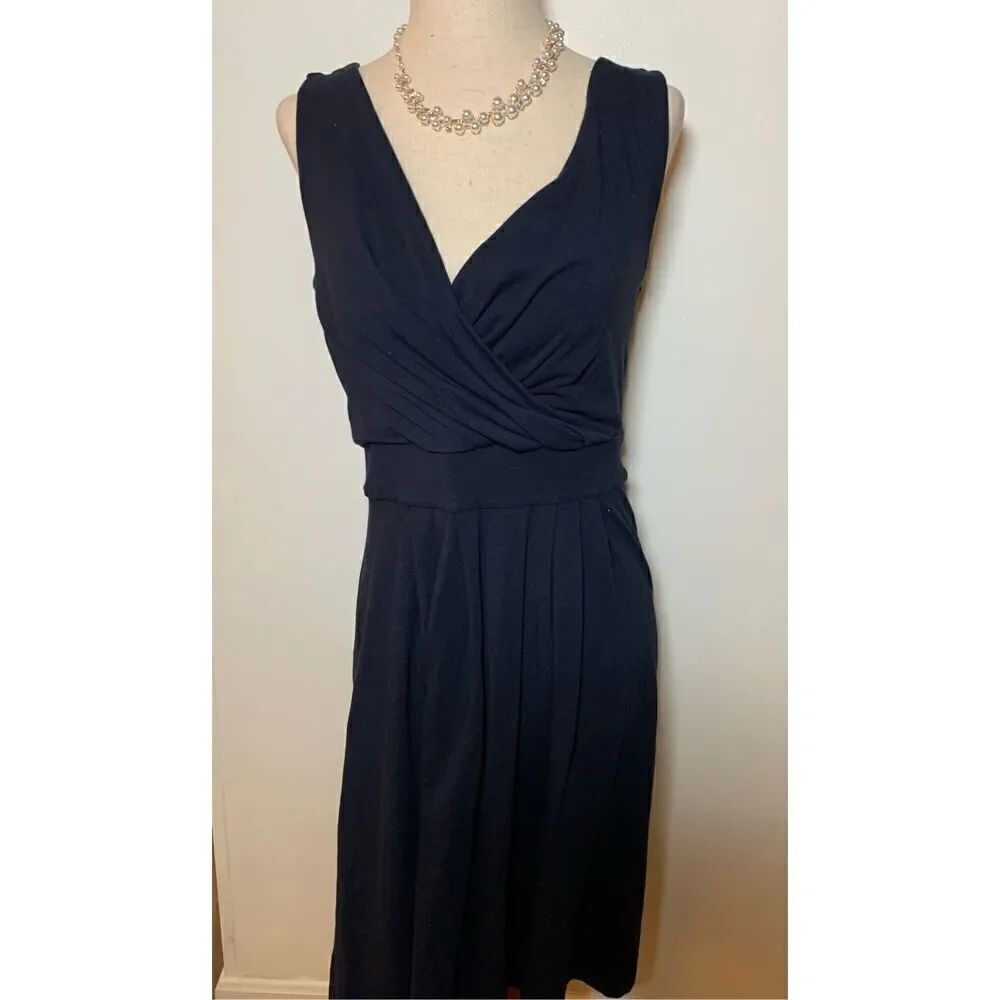 Lands end blue dress starchy compay size 4
